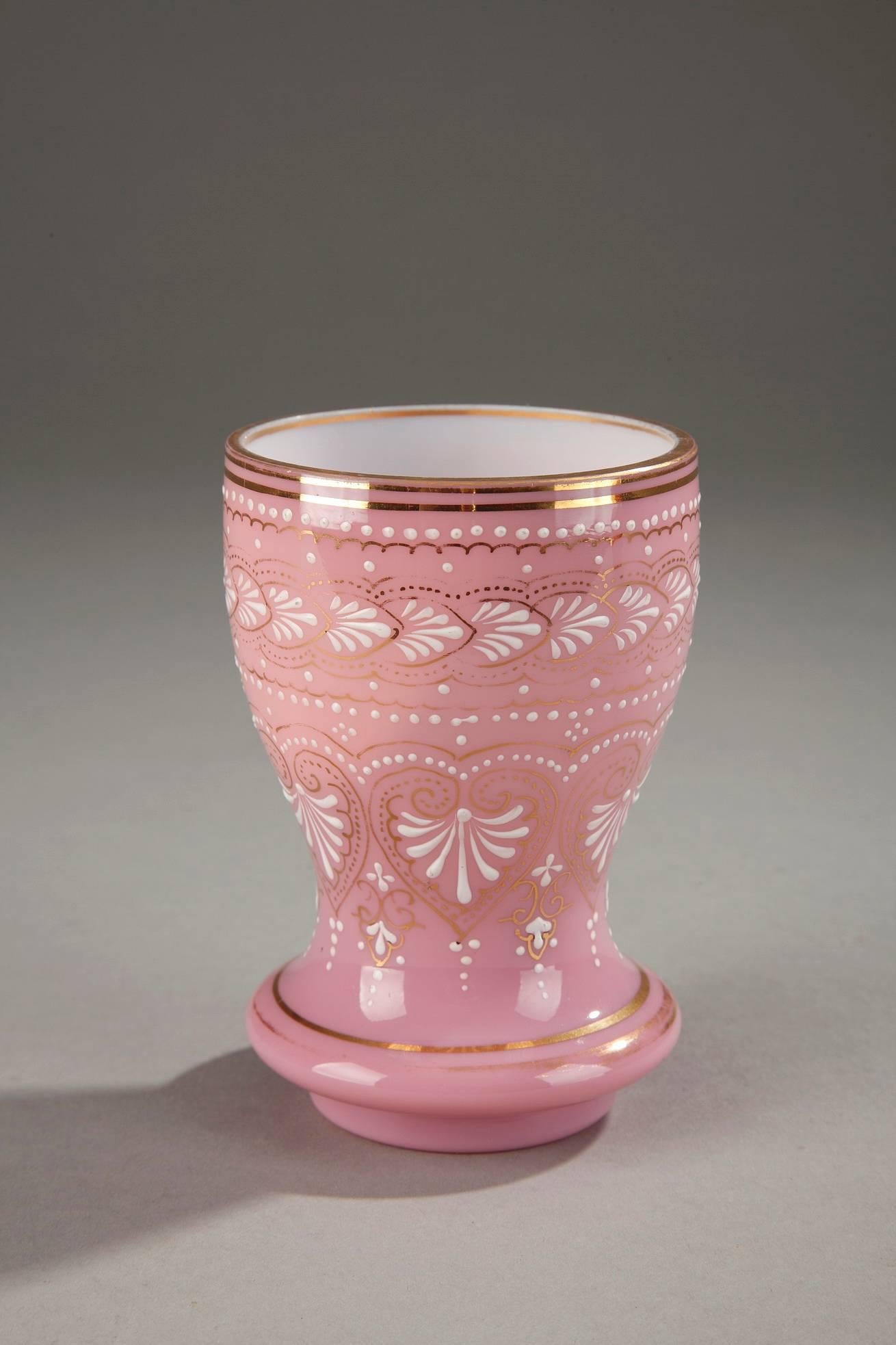 Empire Napoleon III-Period Opaline Glass Cup