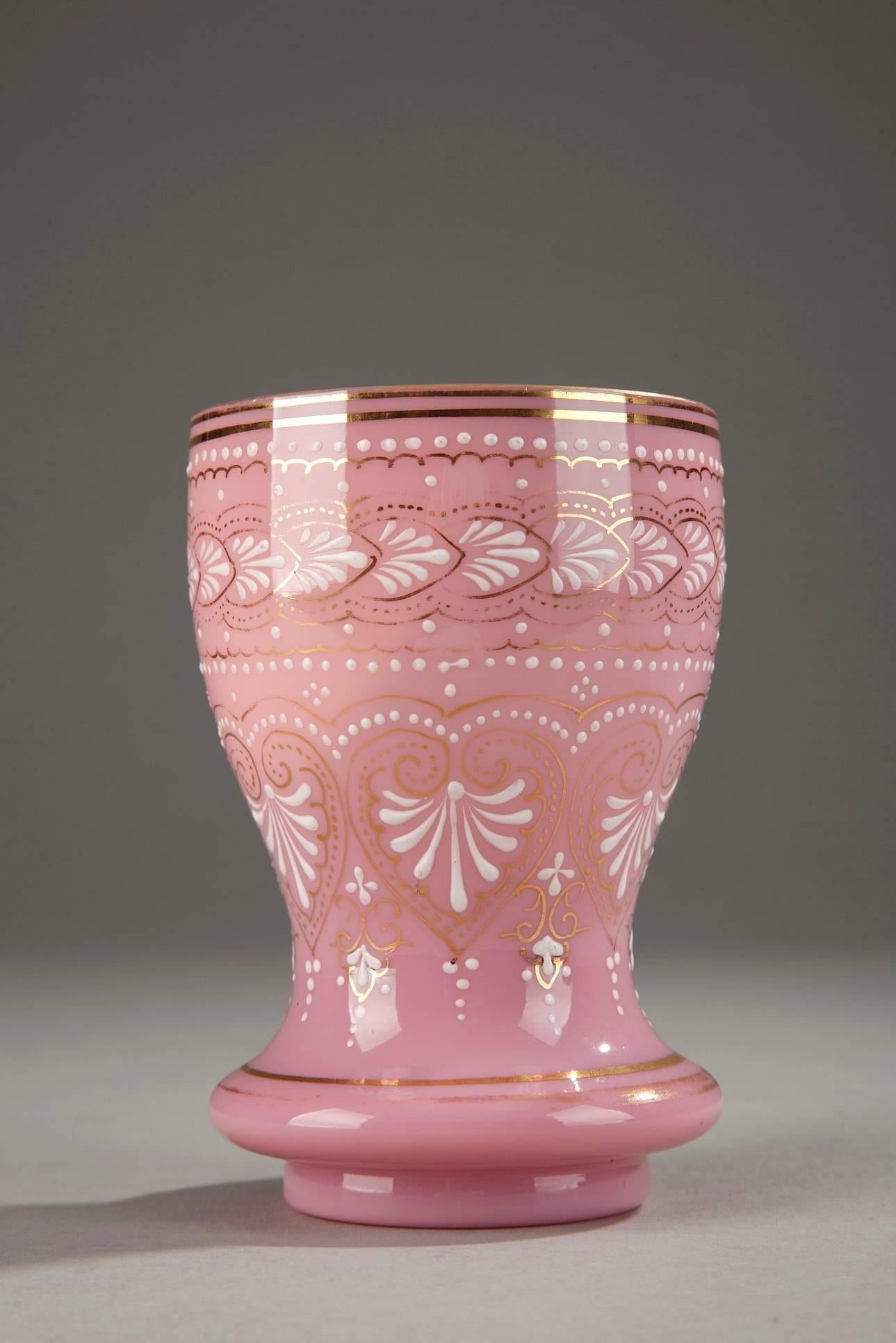 19th Century Napoleon III-Period Opaline Glass Cup