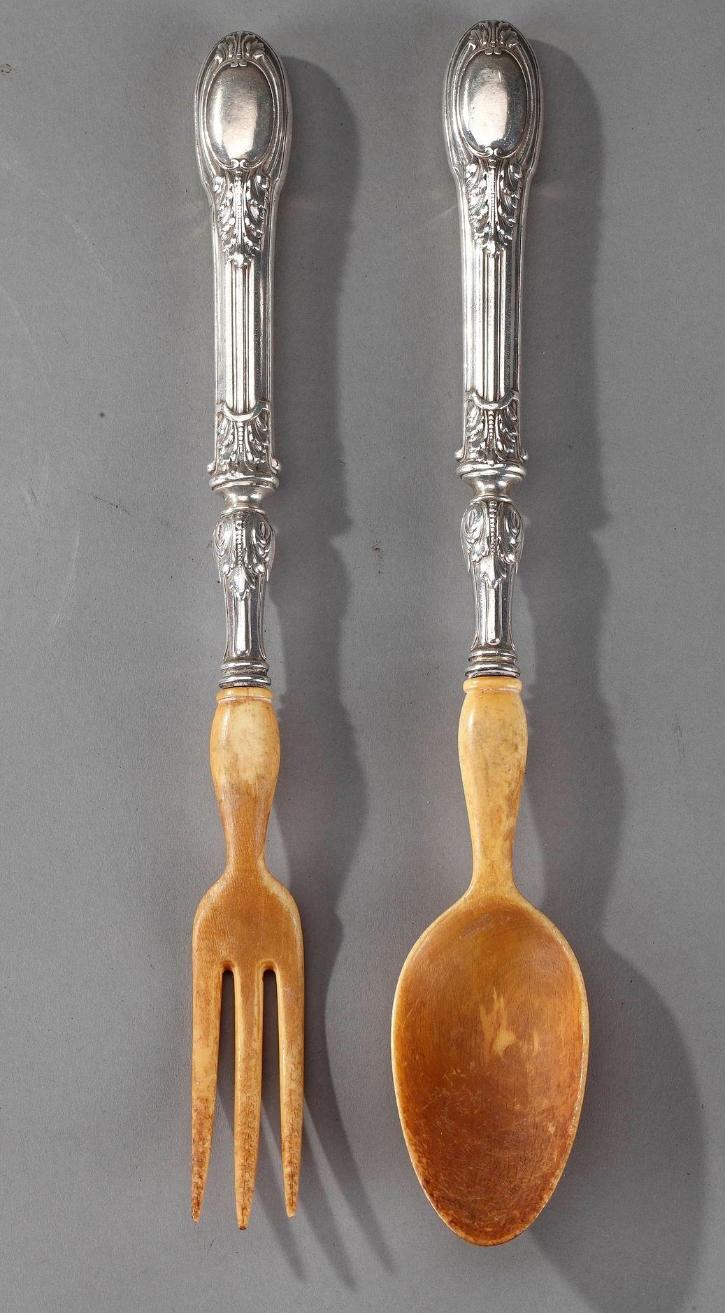 Napoleon III-Period Silver Flatware Service by Odiot 2