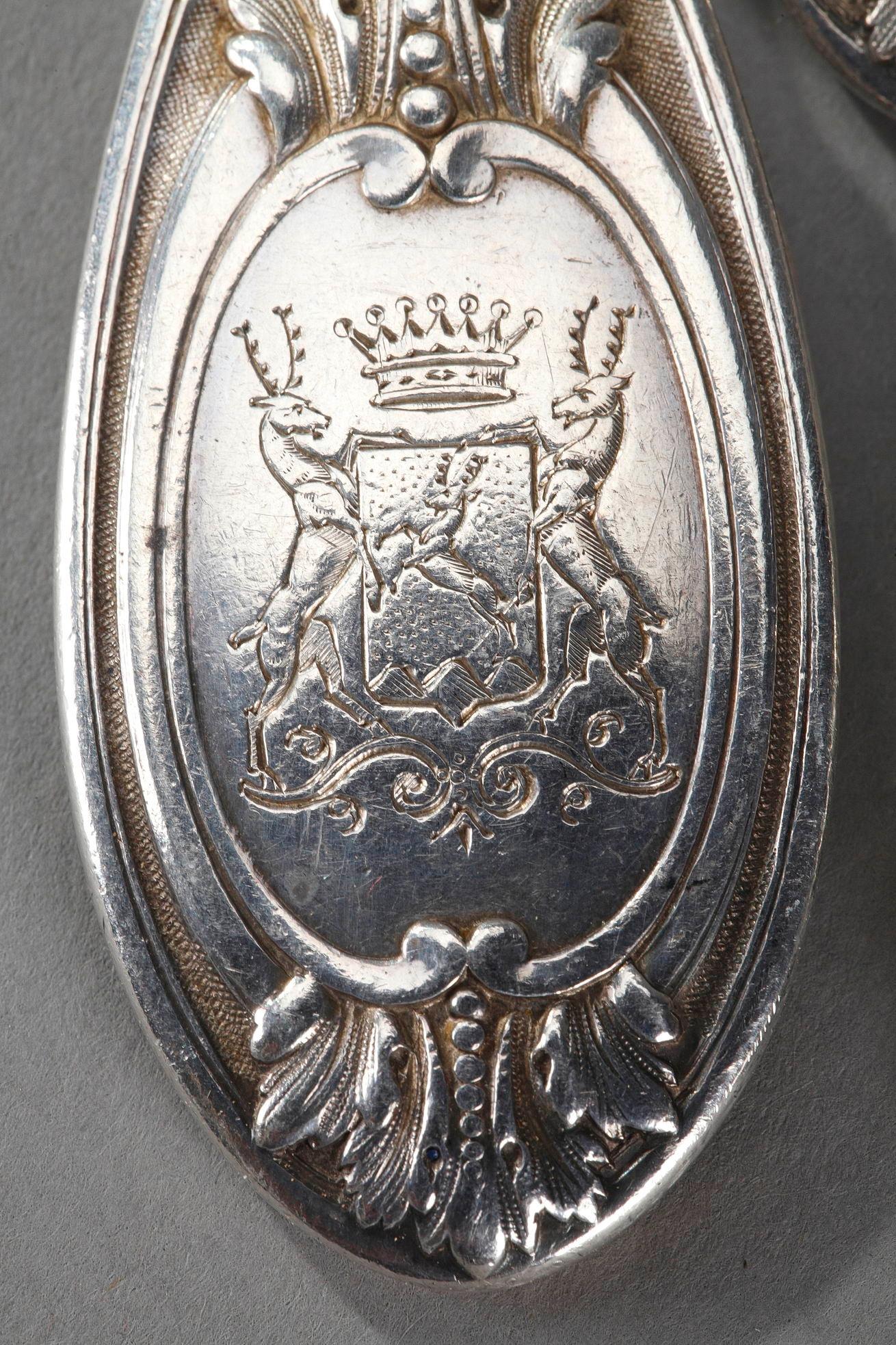 Napoleon III-Period Silver Flatware Service by Odiot 4