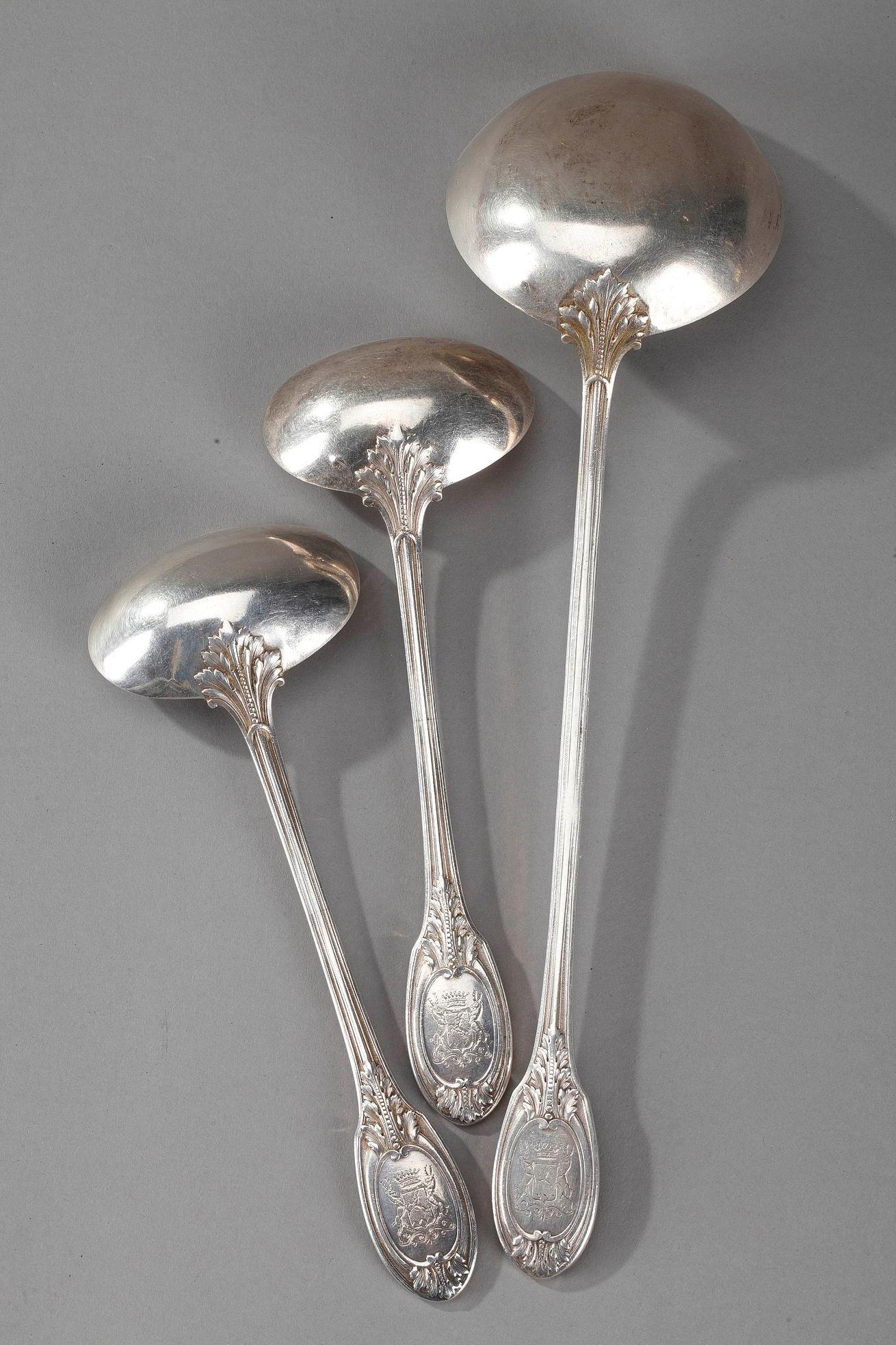 Napoleon III-Period Silver Flatware Service by Odiot 6