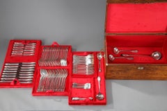 Napoleon III-Period Silver Flatware Service by Odiot