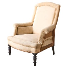 Antique Napoleon III piecrust armchair