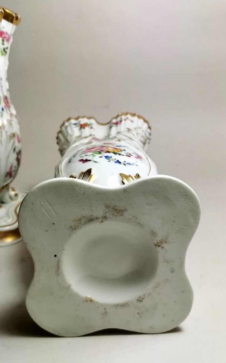 Napoleon III Porcelain de Paris French Pair of Vases 8