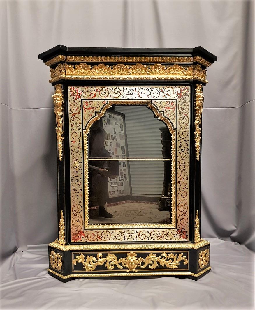 Napoleon III Rare Bookcase Cupboard Cabinet in Boulle Marquetry, France In Good Condition In Paris, FR