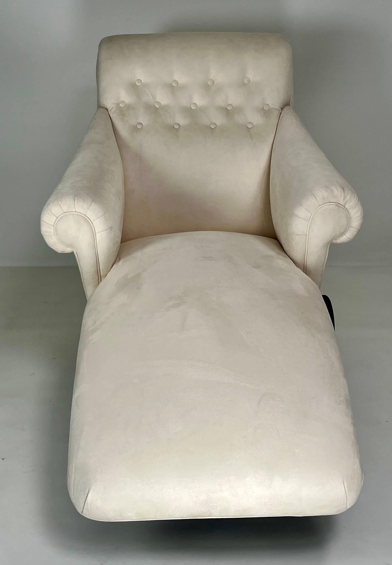 Chaise longue inclinable Napoleon III avec bras pivotant en vente 4