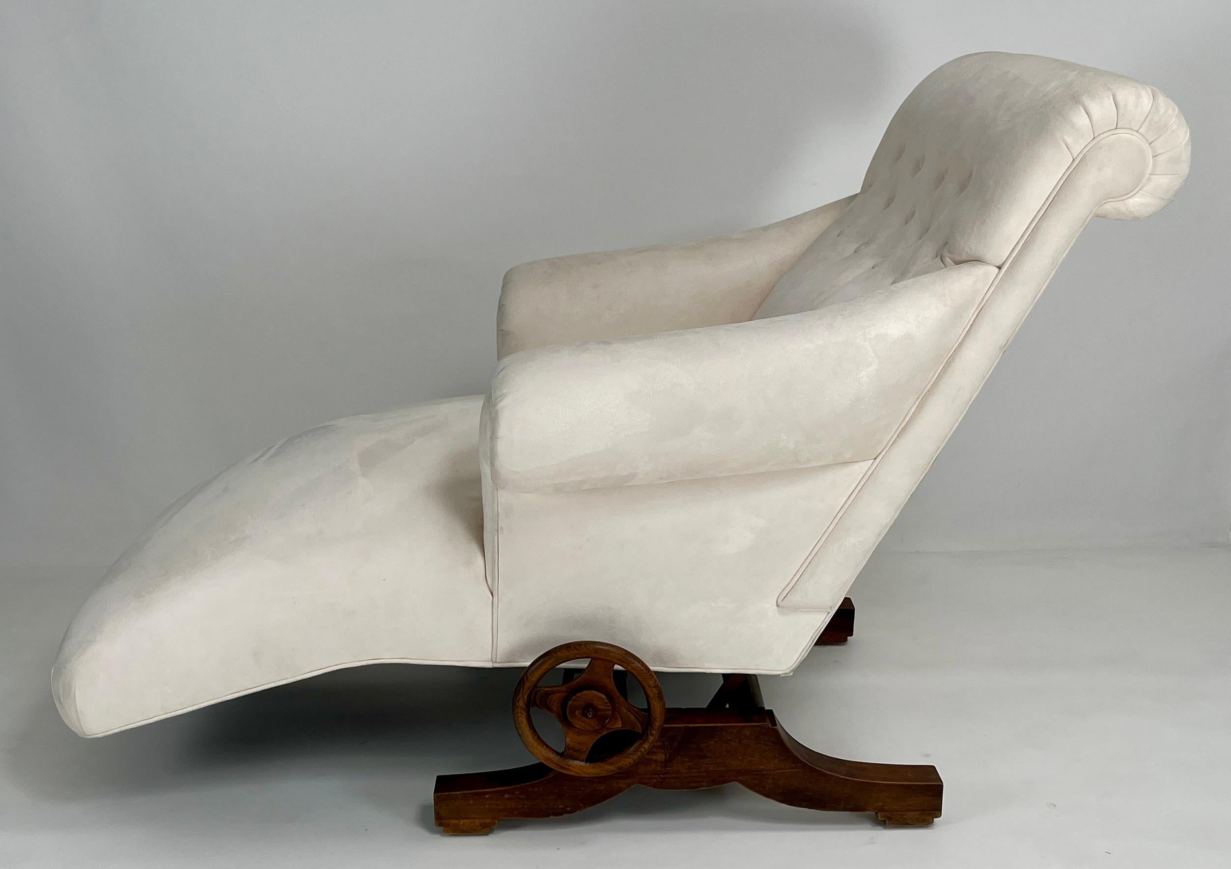 Chaise longue inclinable Napoleon III avec bras pivotant en vente 8