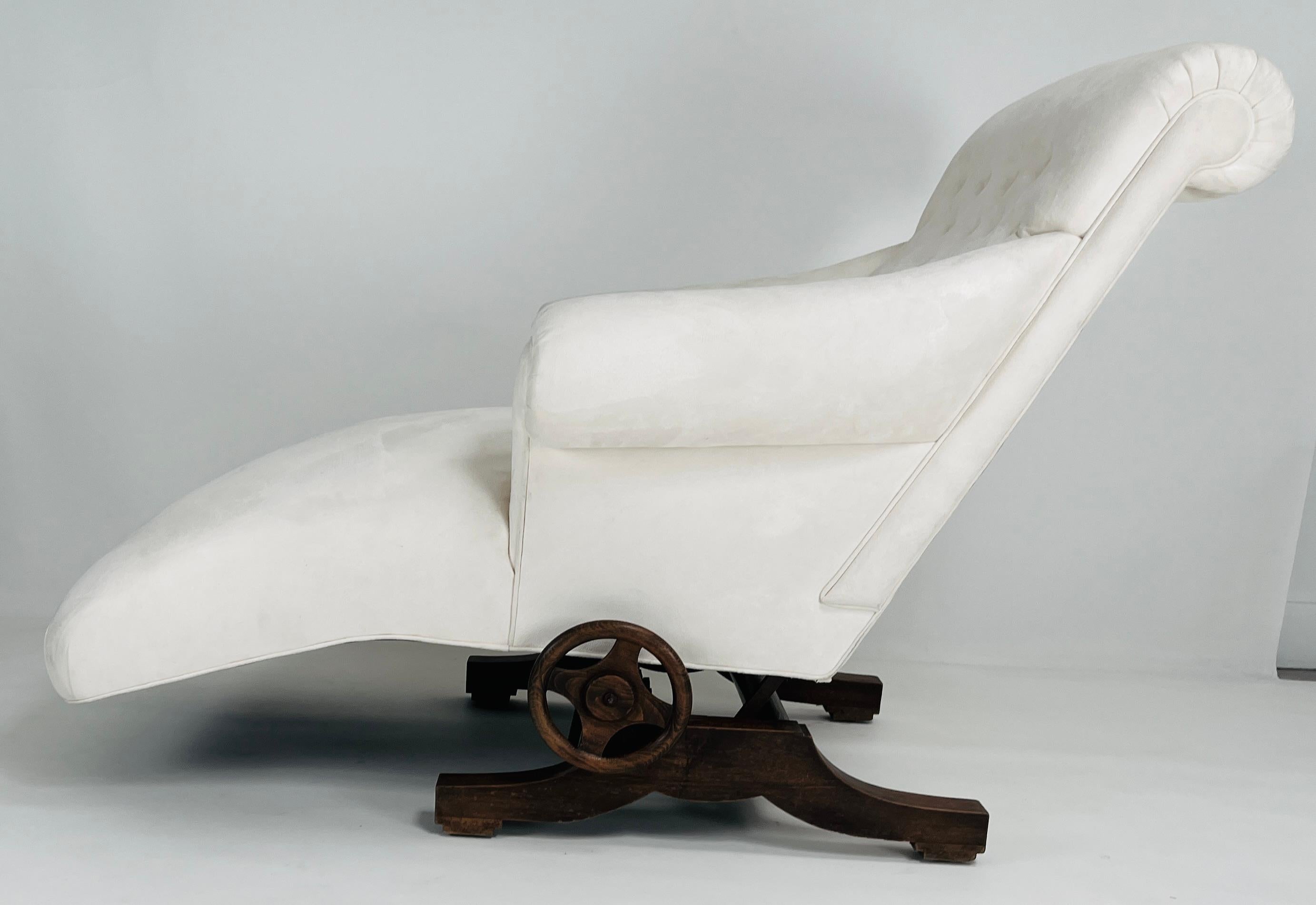 Chaise longue inclinable Napoleon III avec bras pivotant en vente 9