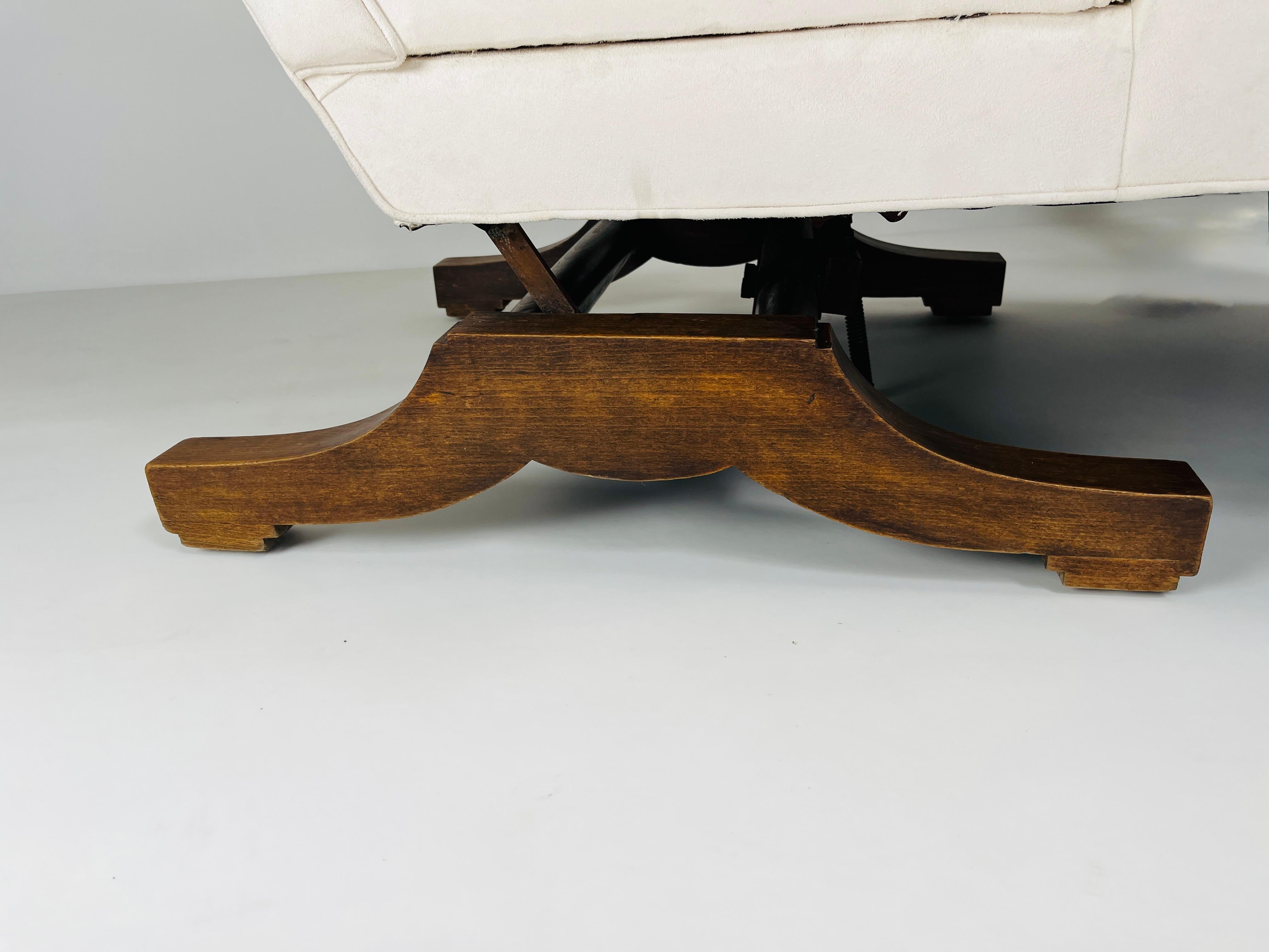 Chaise longue inclinable Napoleon III avec bras pivotant en vente 1