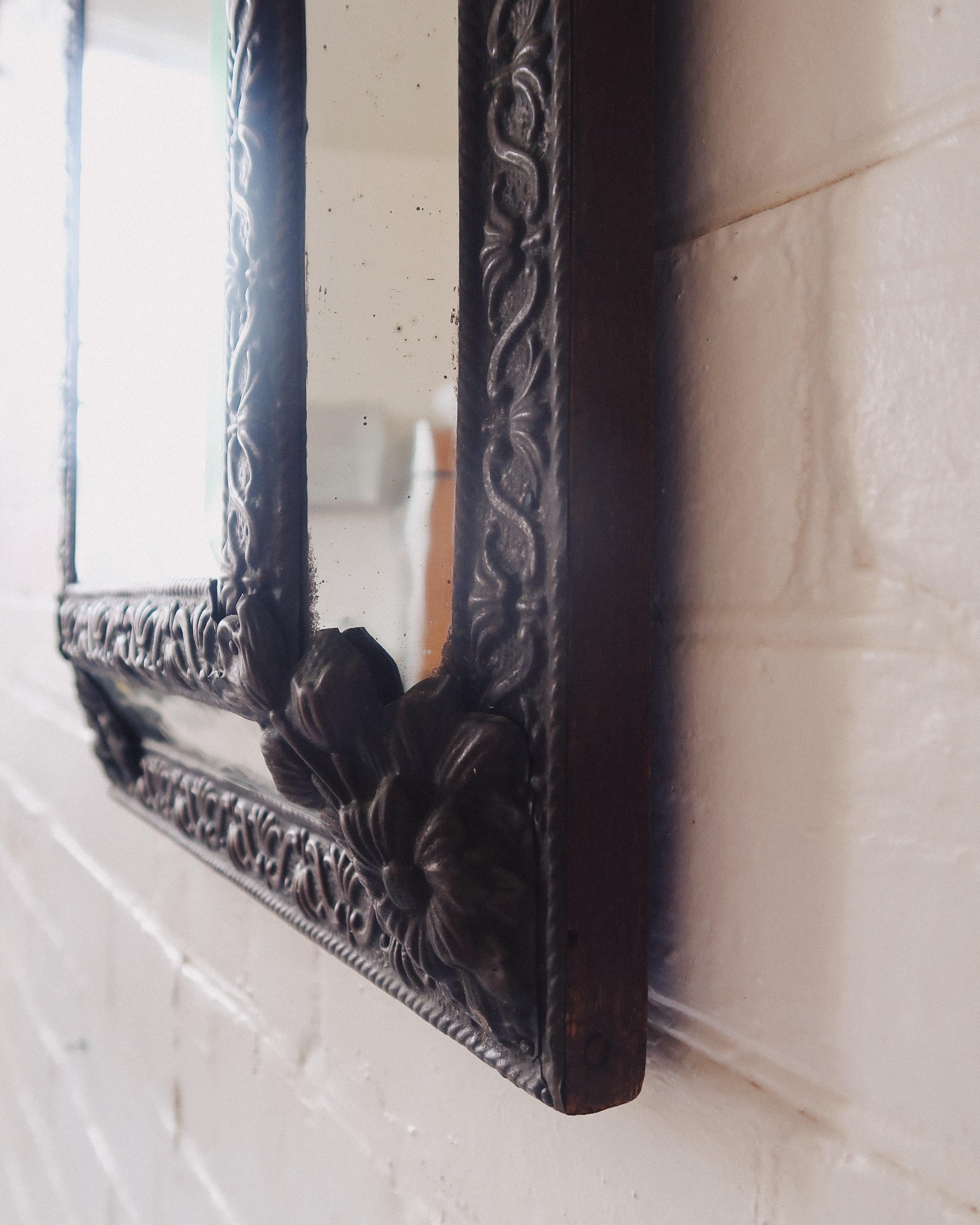 Napoleon III Repoussé Mirror For Sale 1