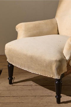 Napoleon III Scroll back armchair