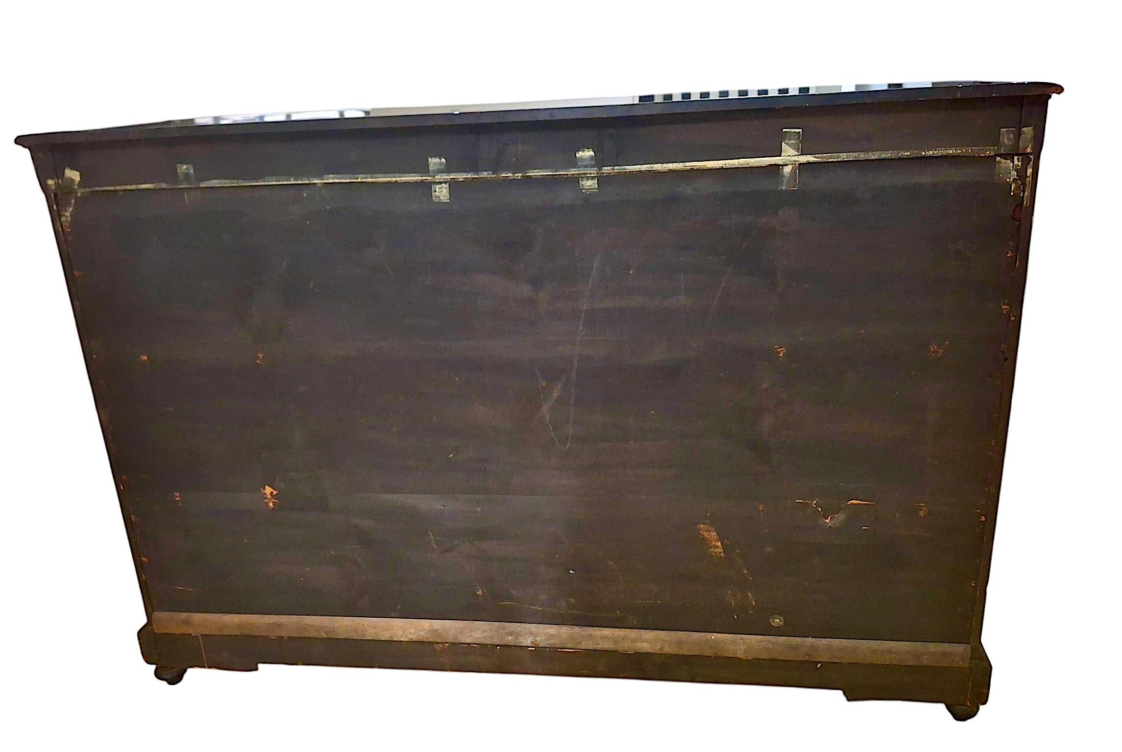 Napoleon III Second Empire Ebonized and Inlaid Credenza For Sale 5