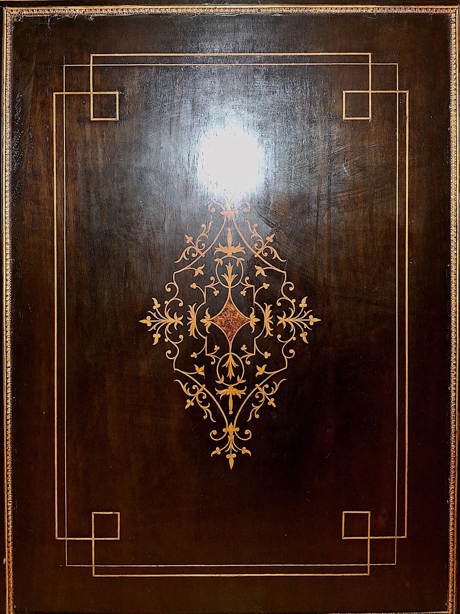 Napoleon III Second Empire Ebonized and Inlaid Credenza For Sale 1