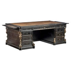 Scrivania da lavoro in stile Napoleone III del XIX secolo