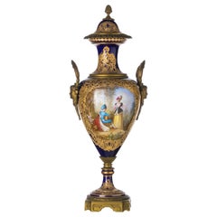 Napoleon III Sevres Ballot Box with Cover 19th Century Sign