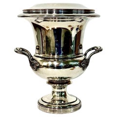 Versilberter Medici-Champagner- und Weinkühler aus der Zeit Napoleons III., Frankreich, 19. Jahrhundert