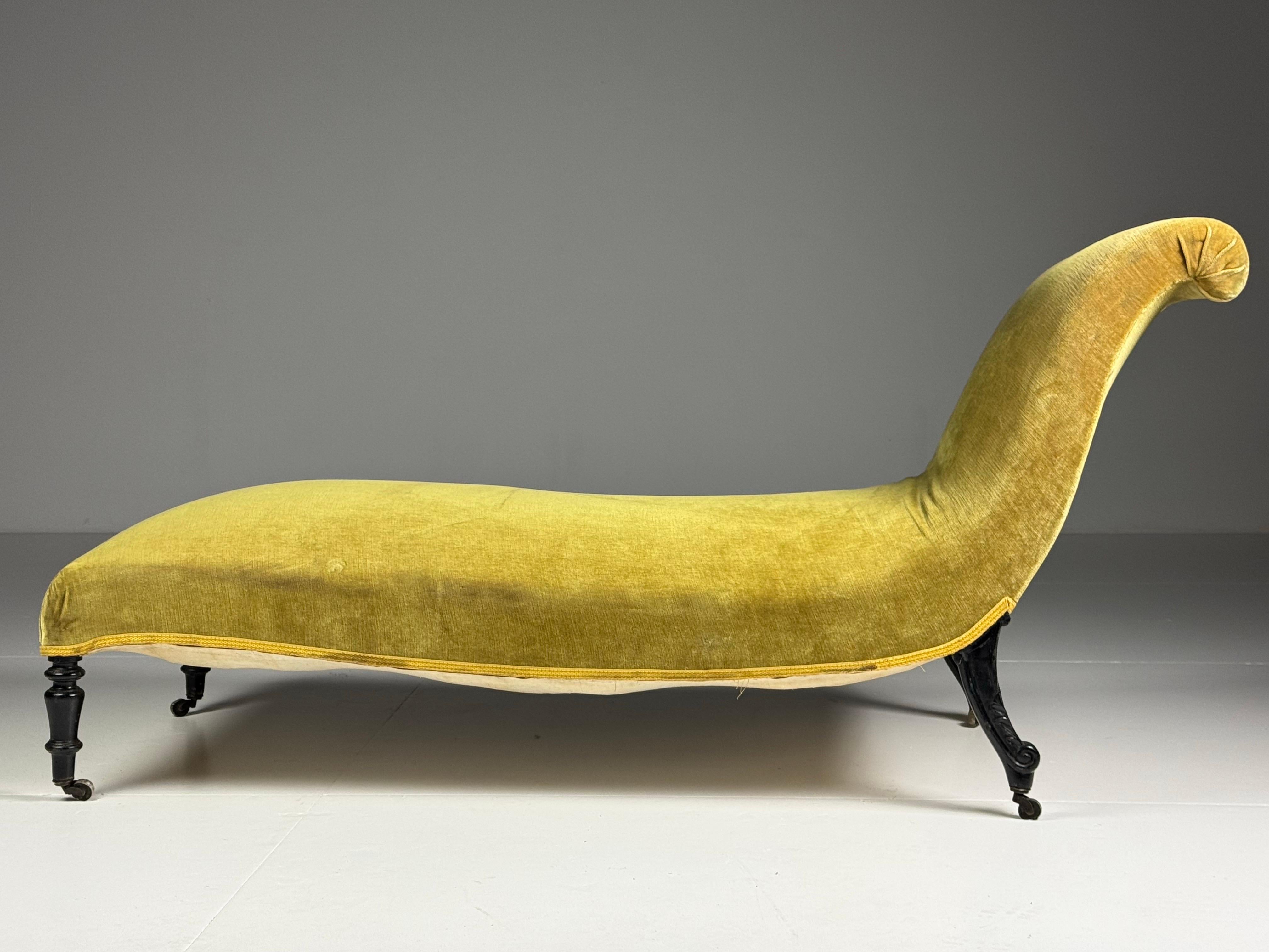 Napoleon III Slipper Chaise Longue en venta 9
