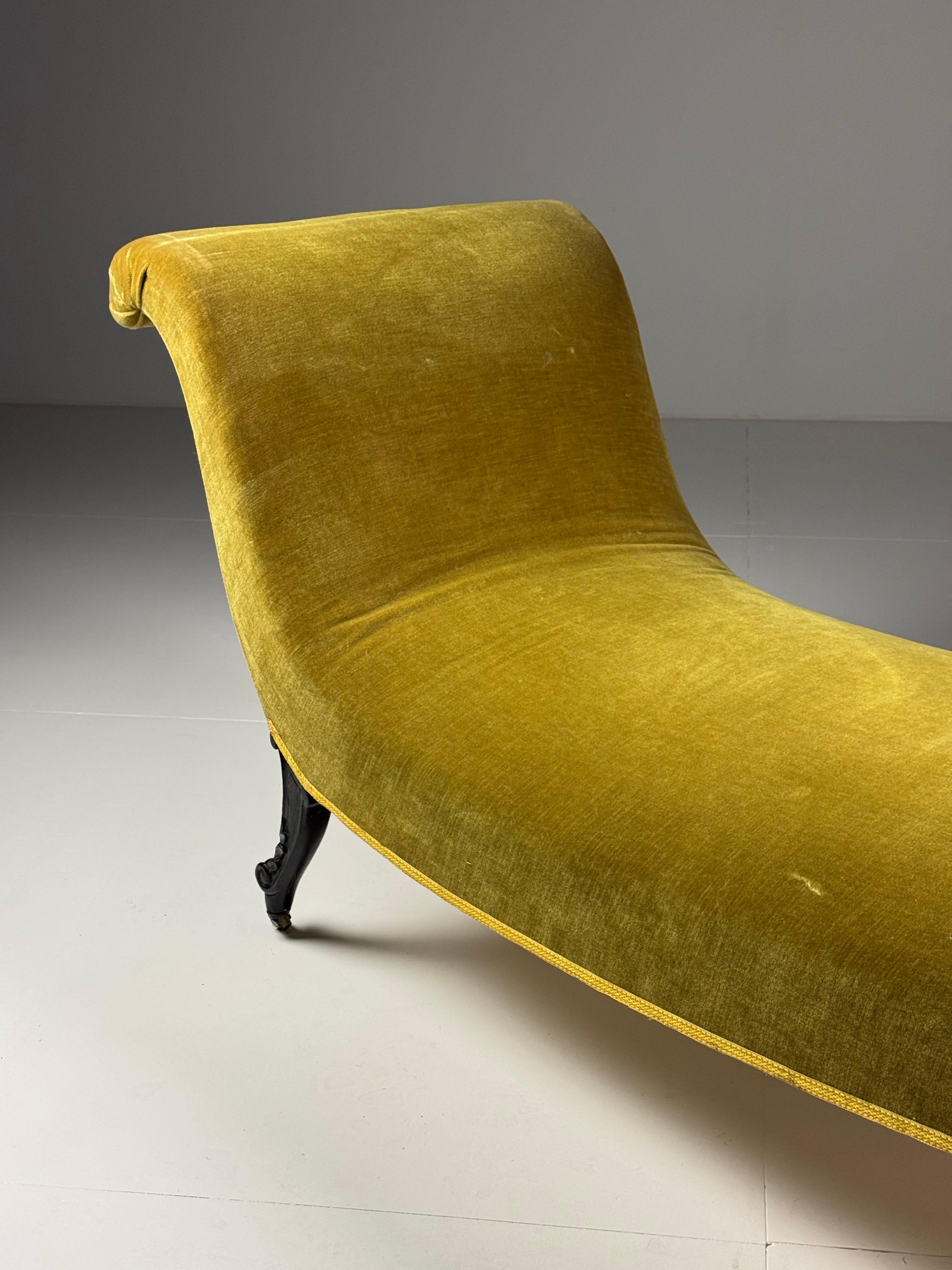 Napoleon III Slipper Chaise Longue en venta 11