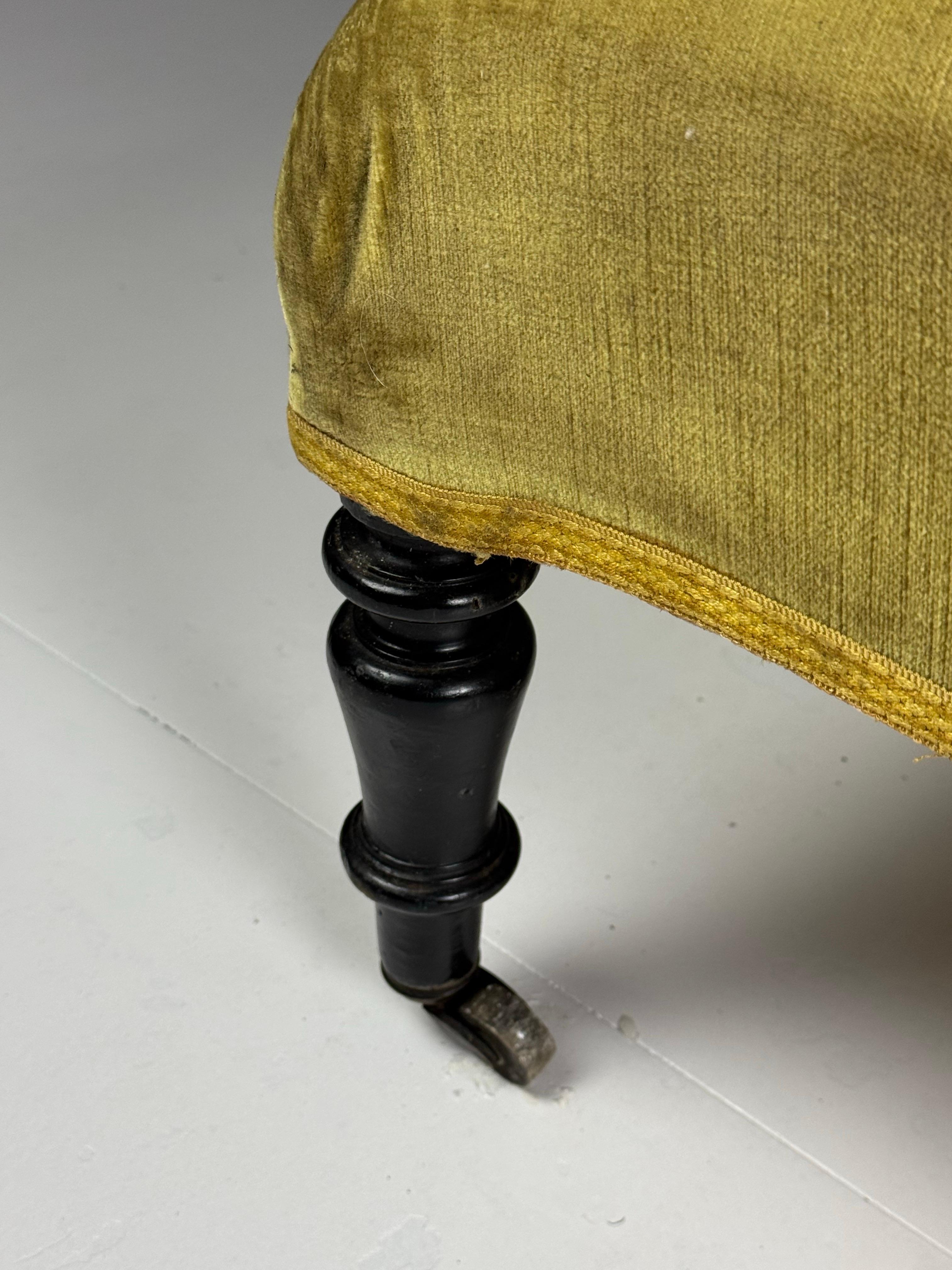 Napoleon III Slipper Chaise Longue en venta 12