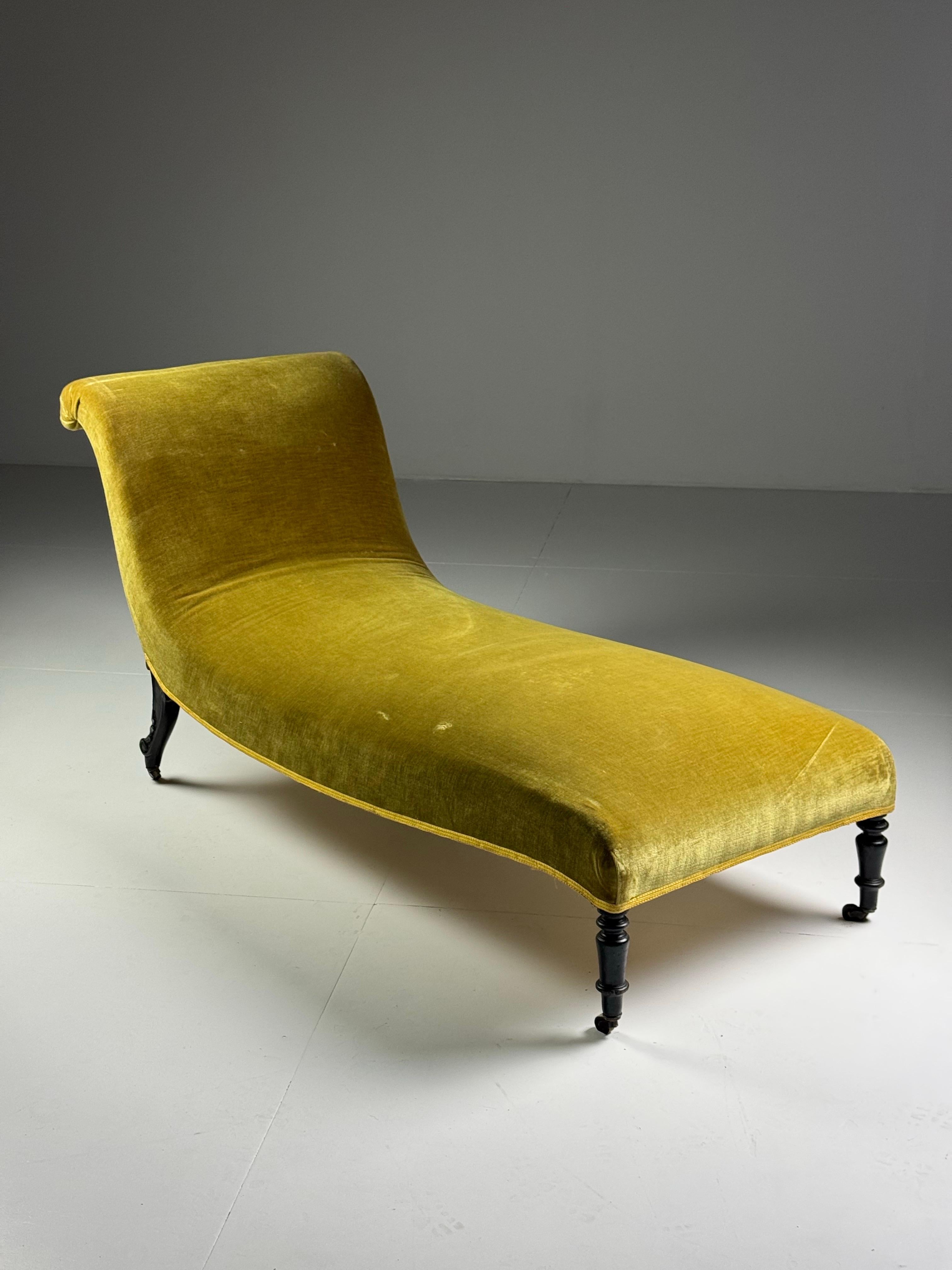 Napoleon III Slipper Chaise Longue en venta 2