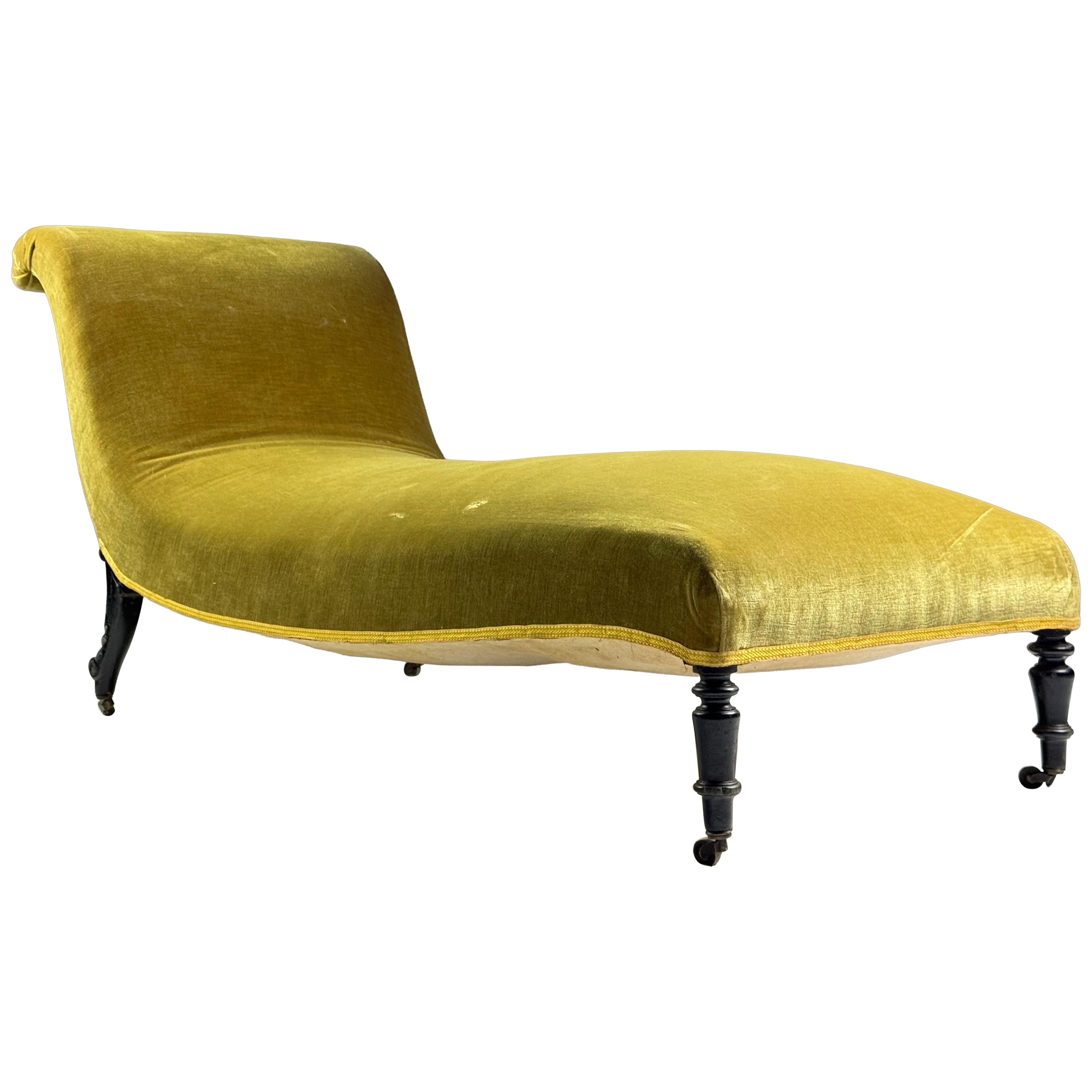 Napoleon III Slipper Chaise Longue en venta
