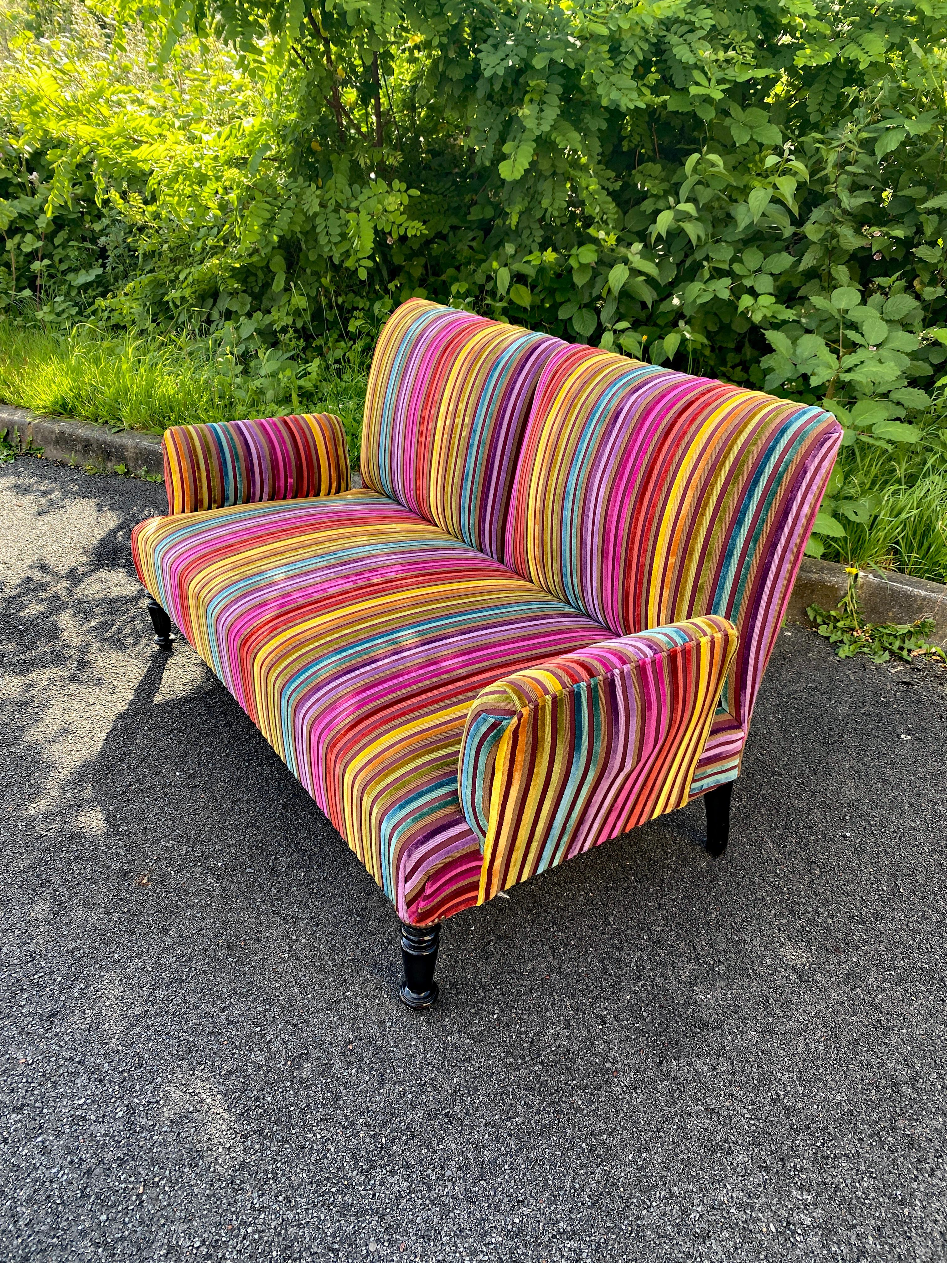 Sofa Napoleon III., restauriert (Geschwärzt) im Angebot