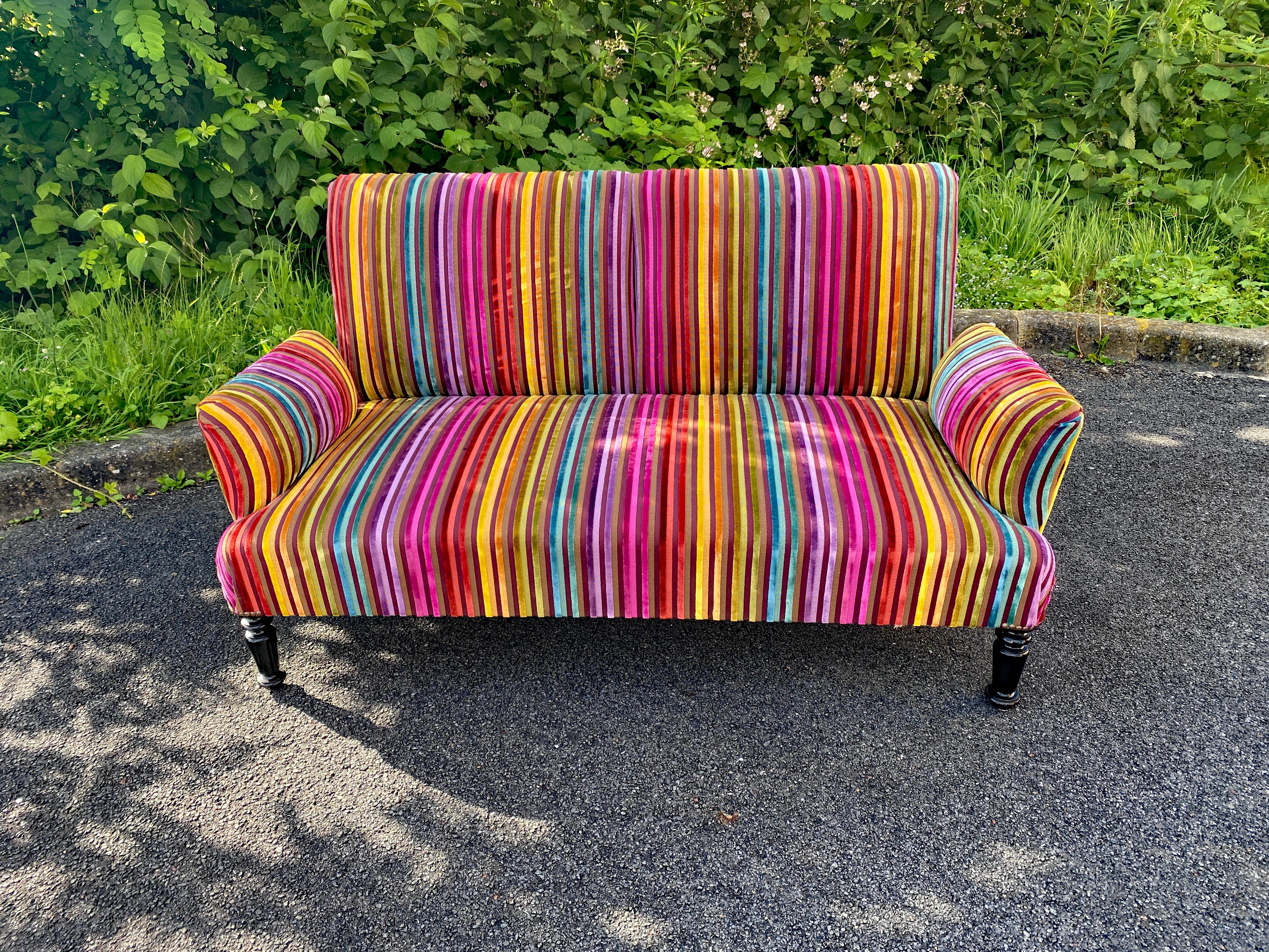 Sofa Napoleon III., restauriert im Zustand „Gut“ im Angebot in Saint-Ouen, FR