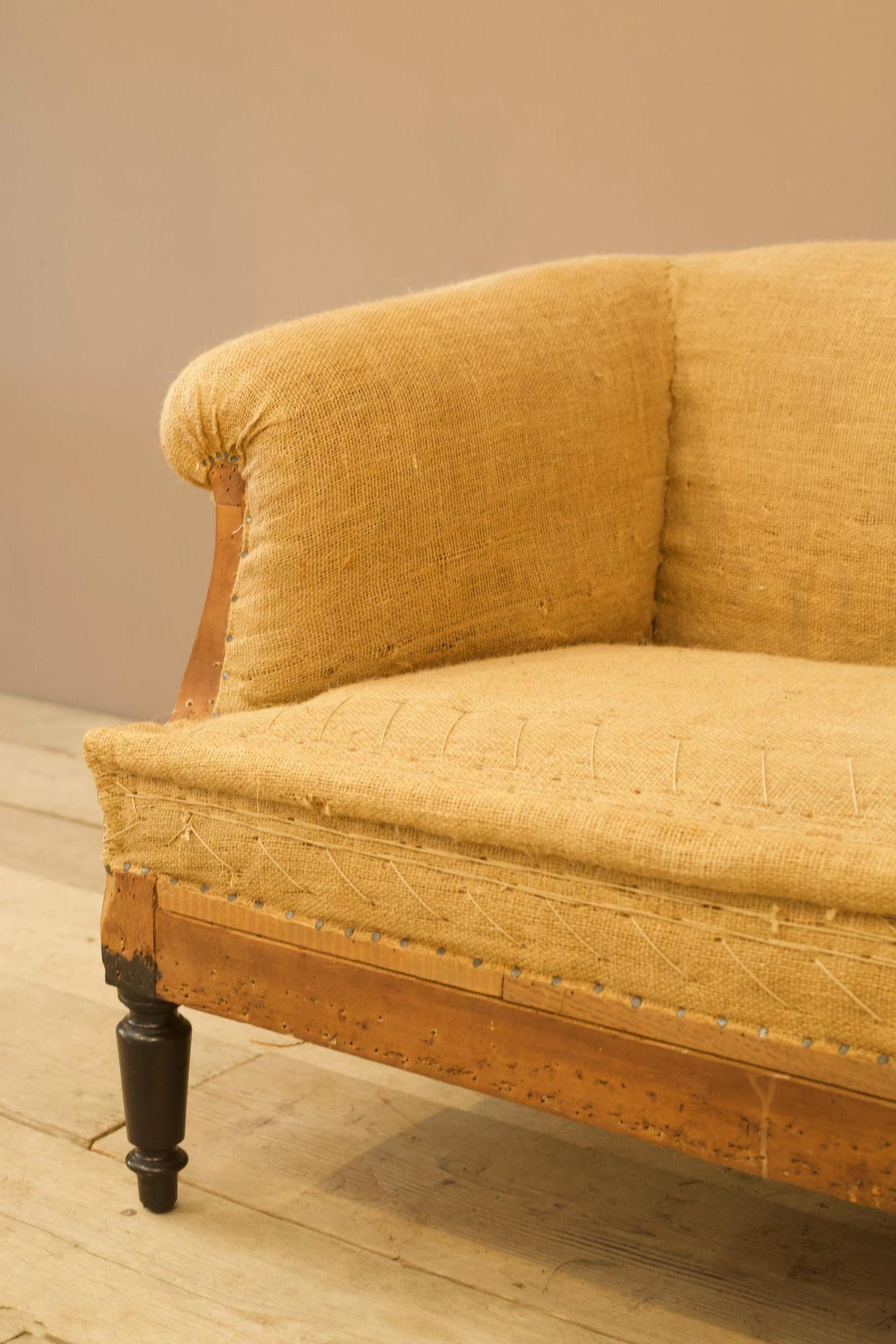 Napoleon III Square Sided Sofa In Excellent Condition In Malton, GB