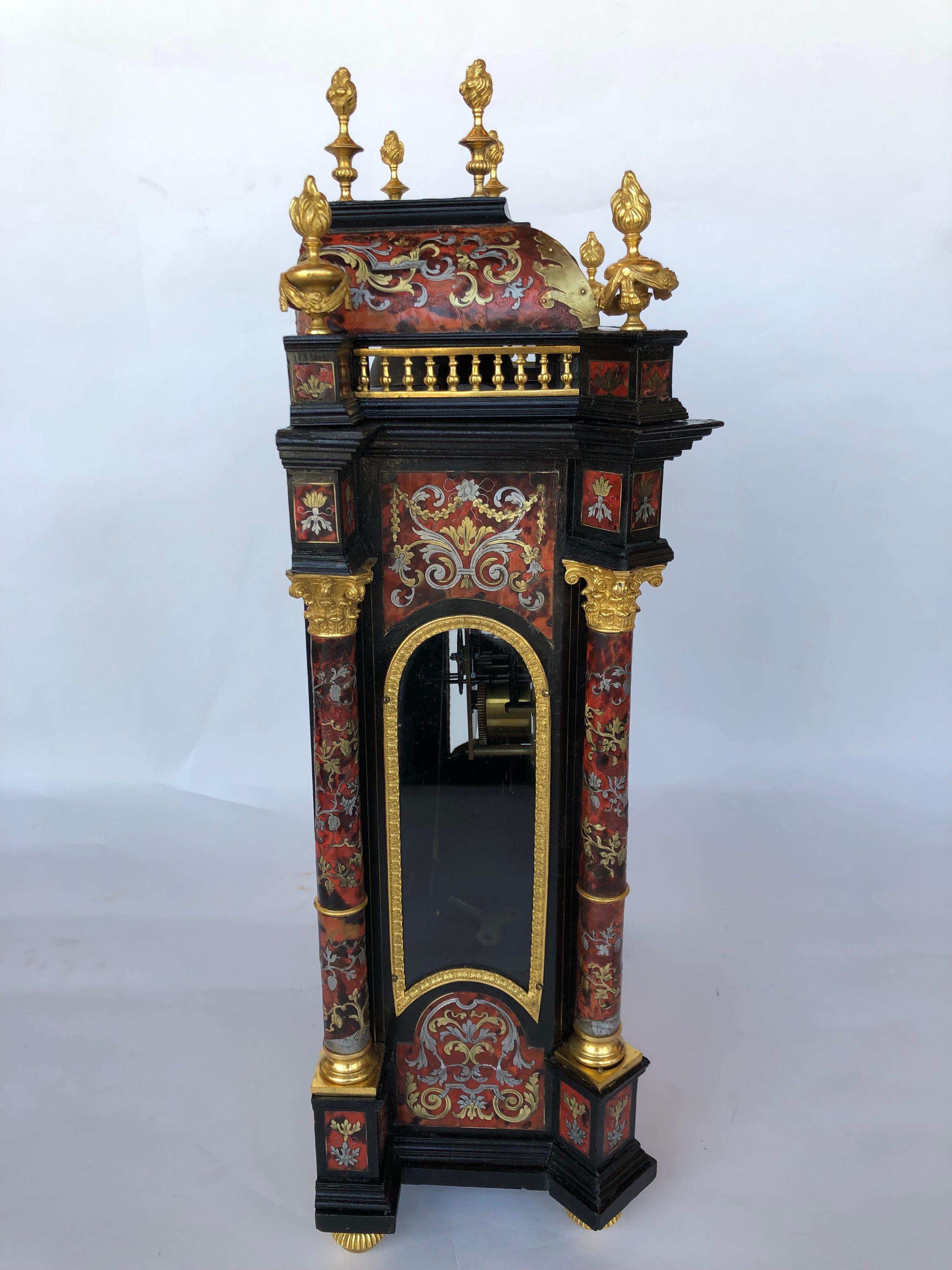 19th century boulle marquetry clock.