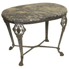 Napoleon III Style Bronze and Marble Side Table