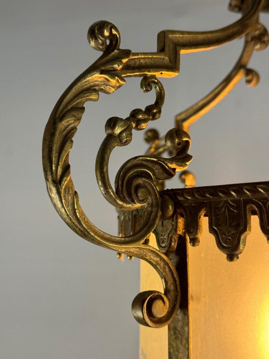 European Napoleon III Style Bronze Lantern Circa 1900 For Sale