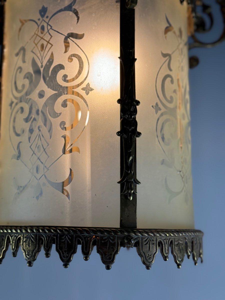 20th Century Napoleon III Style Bronze Lantern Circa 1900 For Sale