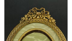 Napoleon III Style Bronze Oval Picture Frame, Second Half of the 19th Century