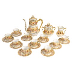 Napoleon III Style Coffee Service, 20th Century.