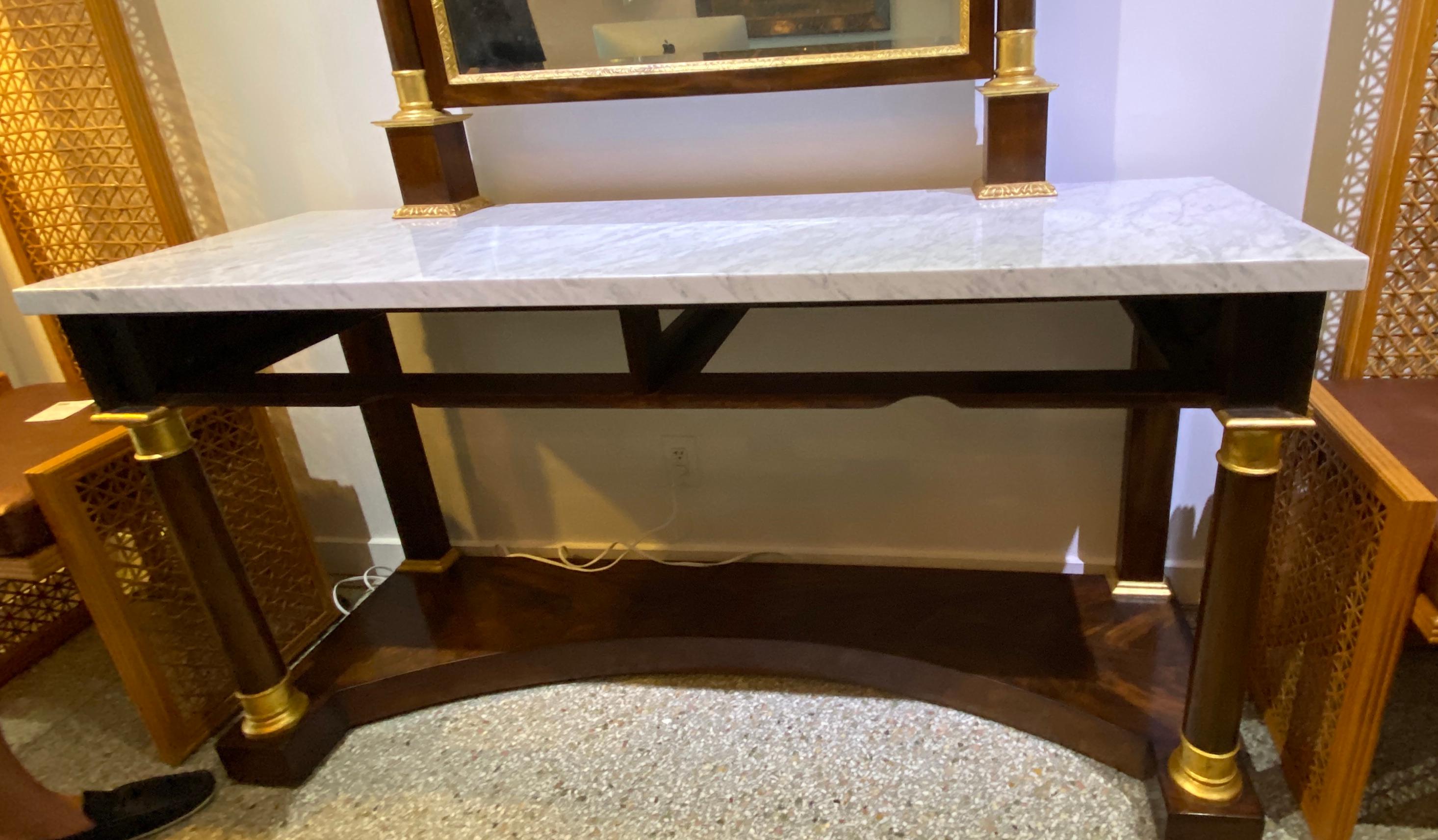 Napoleon III Style Console and Mirror For Sale 3