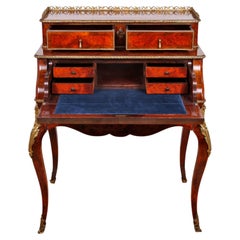 Napoleon III Style Cylinder Secretary Desk by Sormani