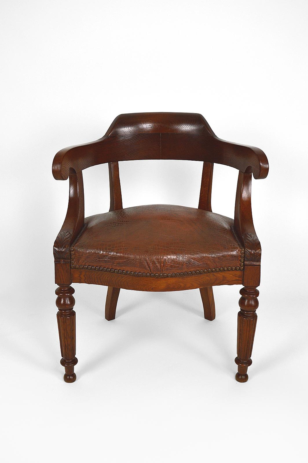 french style desk chair