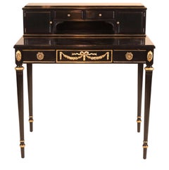 Bureau ébonisé de style Napoléon III
