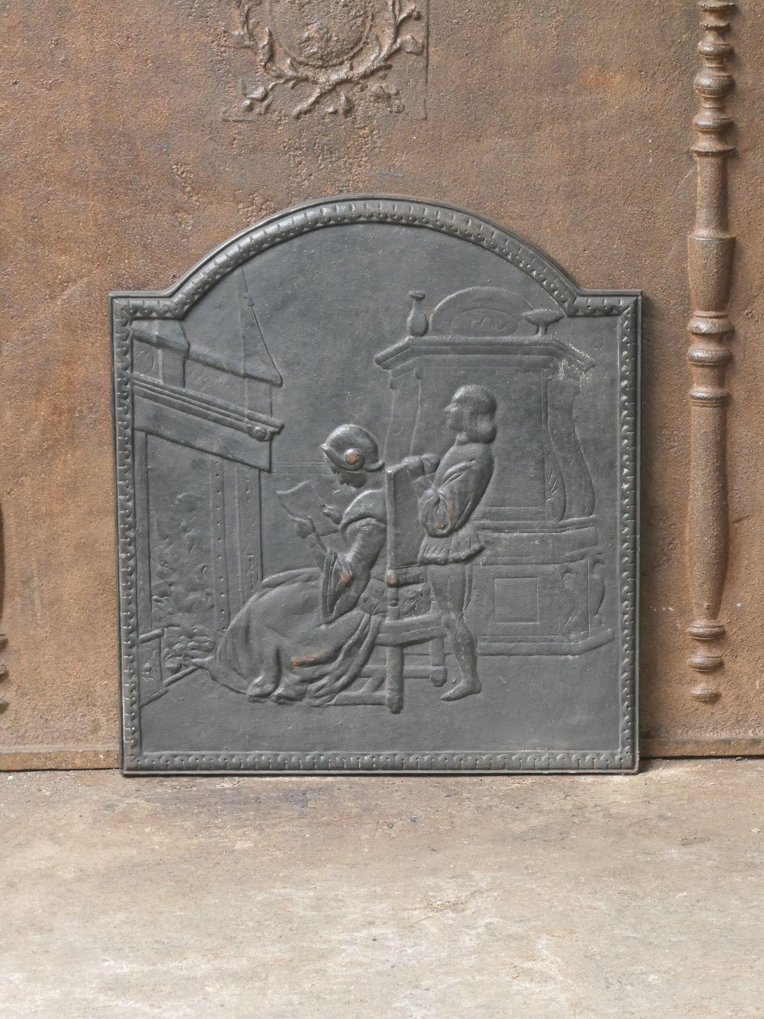 Victorian Napoleon III Style Fireback / Backsplash For Sale