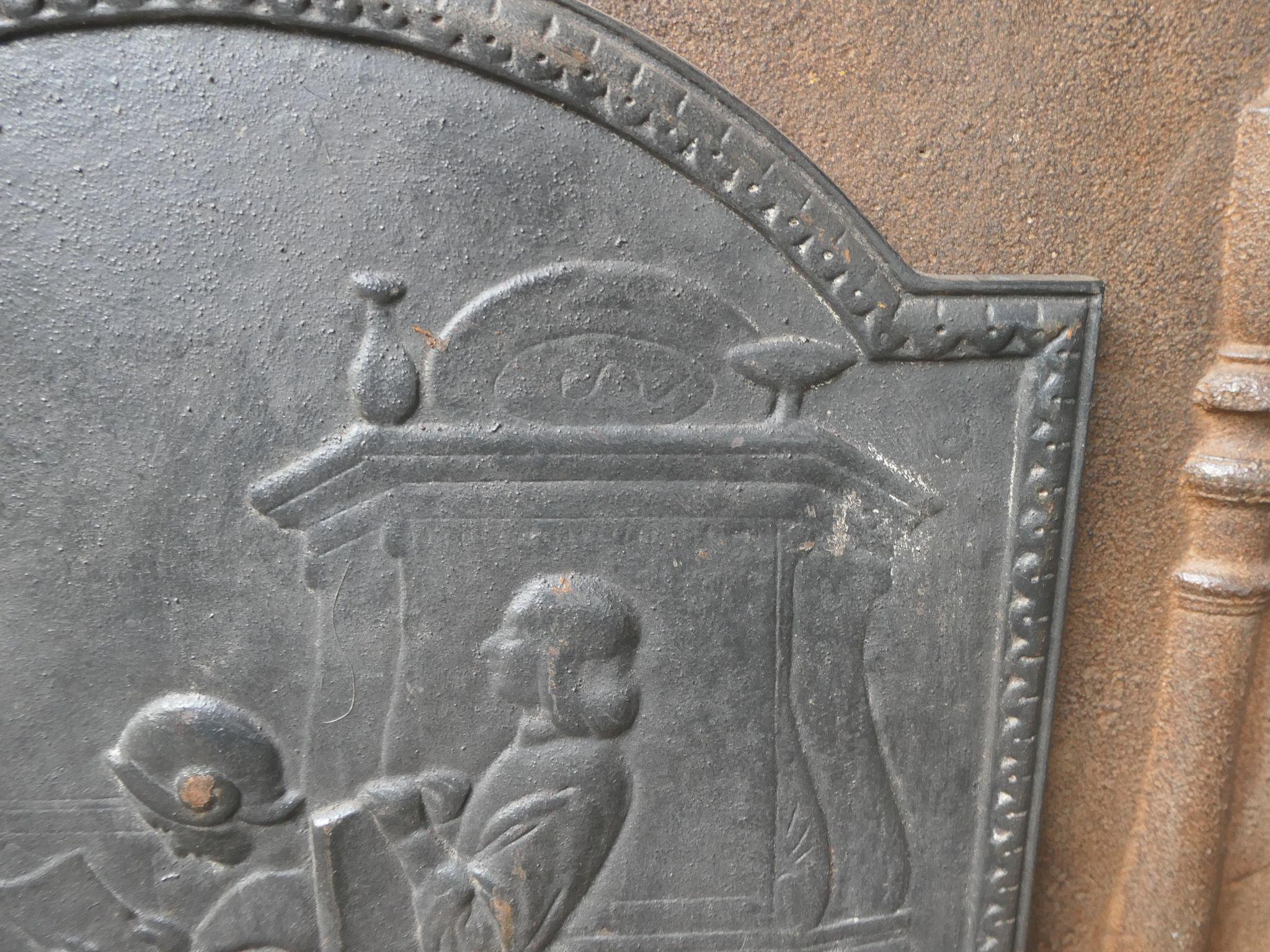 20th Century Napoleon III Style Fireback / Backsplash For Sale