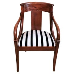 Napoleon III Style French Chair "Antique Master" Fabric Dedar