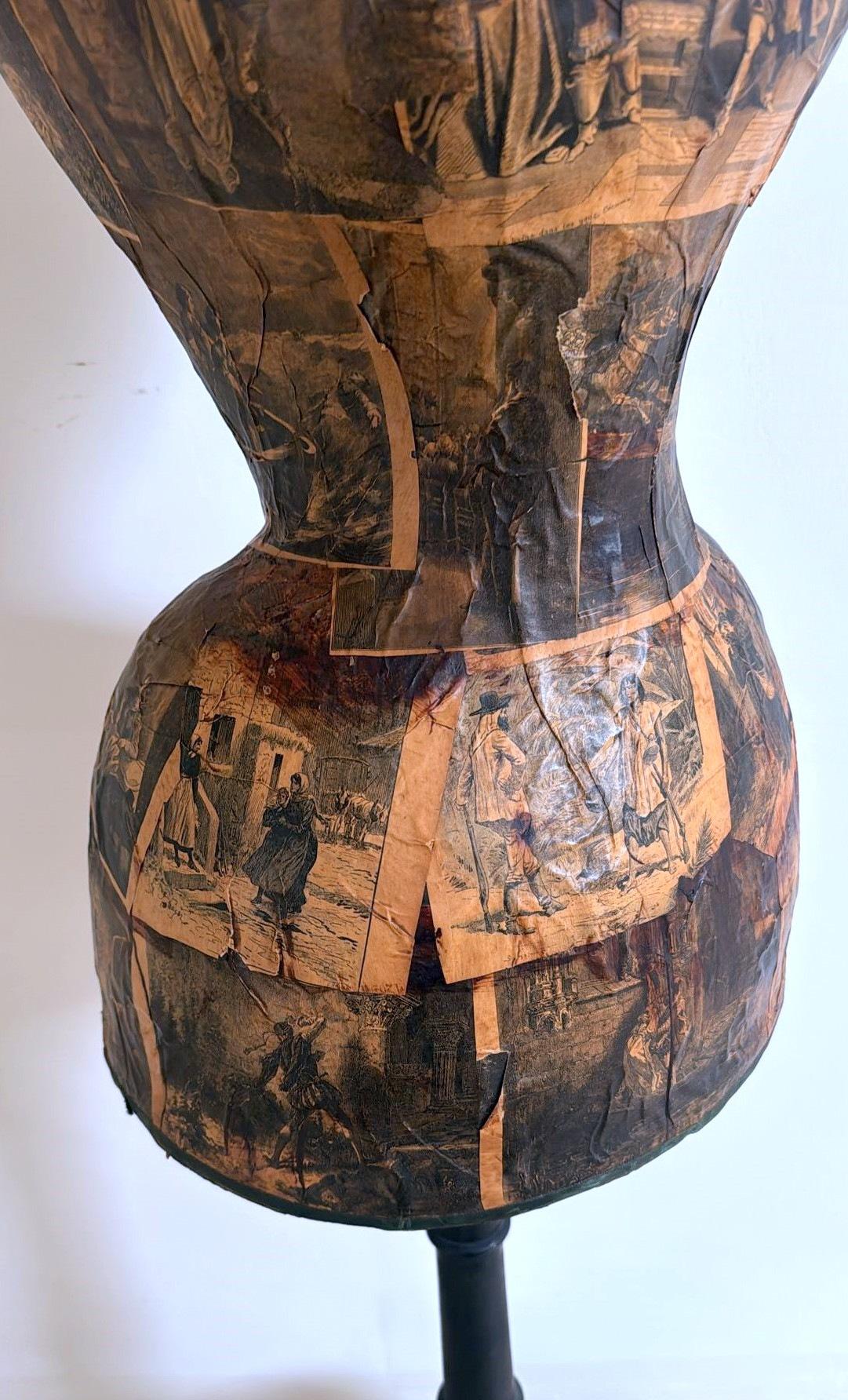 Manichino da sarto francese in legno stile Napoleone Iii in vendita 4