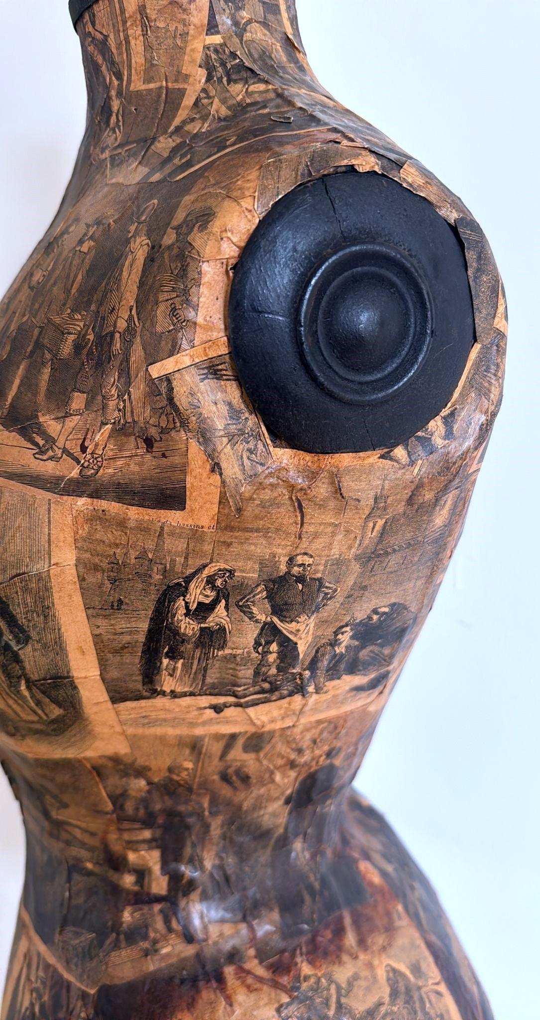 Manichino da sarto francese in legno stile Napoleone Iii in vendita 5