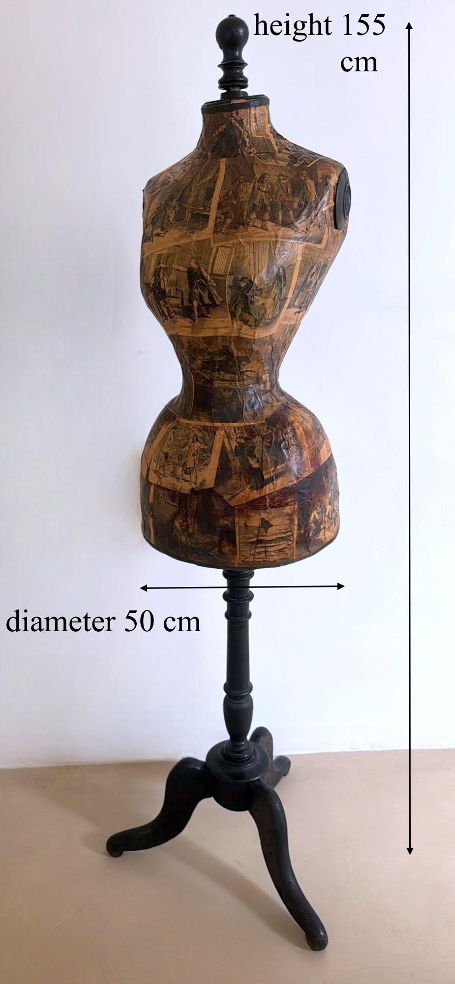 Manichino da sarto francese in legno stile Napoleone Iii in vendita 11
