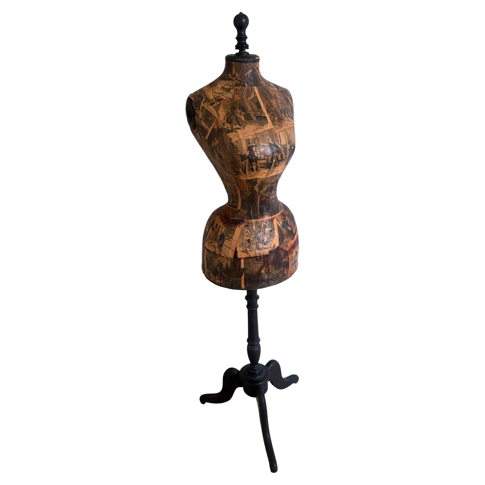 Napoleon III Style French Wooden Tailor’s Mannequin