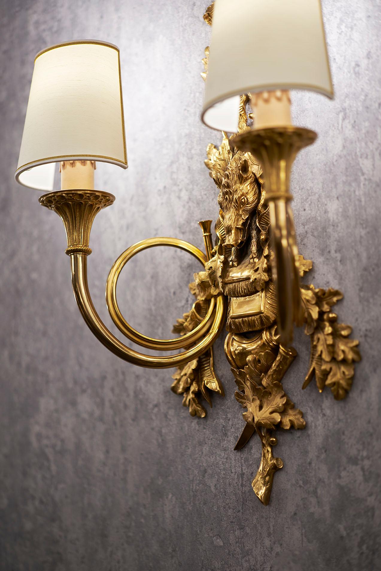 Applique en bronze doré de style Napoléon III Gherardo Degli Albizzi Neuf - En vente à Florence, Tuscany