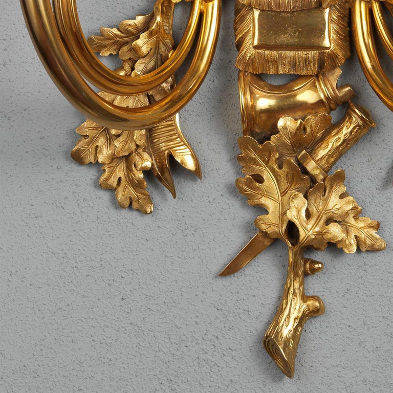 Napoleon III Style Gilt Bronze Sconce By Gherardo Degli Albizzi In New Condition For Sale In Florence, Tuscany