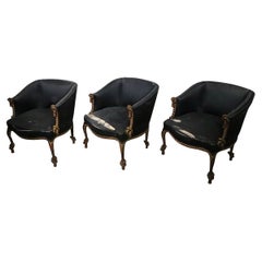 Napoleon III Style Gold Rope Twist Framed Tub Chairs 3 available