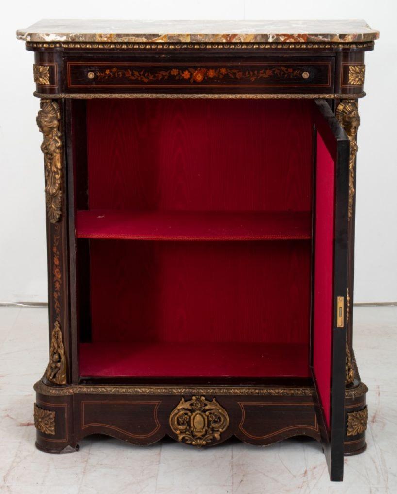 Napoleon III Style Marquetry Cabinet d'Appui In Good Condition In New York, NY