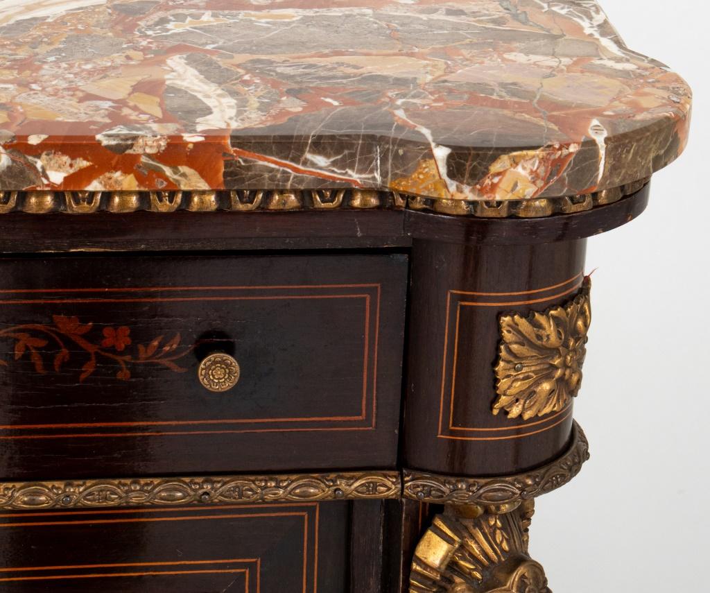 20th Century Napoleon III Style Marquetry Cabinet d'Appui